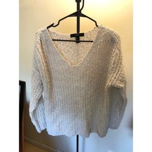 Forever21 Cream Knit Sweater
